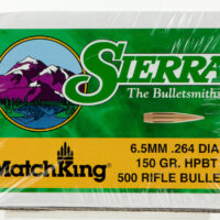 Sierra 1755C MatchKing 6.5Creedmoor 150gr Hollow Point Boat Tail 500/Box