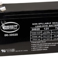 American Hunter DE30020 HR Rechargeable Battery Black 12 Volt 7 AMP