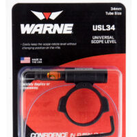 Warne USL34 Universal Scope Level 34mm Tube Diameter Universal Aluminum Black
