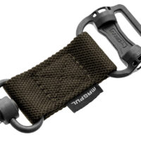 Magpul MAG519-RGR MS1/MS4 Sling Adapter made of Steel with Maganese Phosphate Ranger Green Finish, Polymer Hardware, Nylon 1.25" Webbing & Two to One-Point Design for AR-15, M4, M16, AK-Platform & AKM