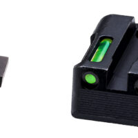 HiViz KBN321 LiteWave H3 Sight Set for Kimber 1911 Green Tritium White Outline Front Sight-Green Fiber Optic Rear Sight