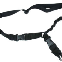 TacFire SL003B 2 To 1 Point Sling Black Nylon 30"-40" OAL Adjustable Double Bungee Rifle