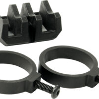 Magpul MAG614-BLK Light Mount V-Block and Rings Black Anodized Aluminum/Polymer