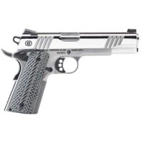 BERSA B1911 HGA 45 AUTO 5IN BBL POLISHED SS/ BRUSHED SS NS AMBI 8RD VZ GRIPS