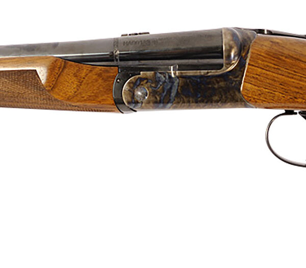 Davide Pedersoli 020S640410 Howdah  45 Colt (LC)/410 Ga 1rd 10.25" Rifled Blue Barrel, Case Hardened Receiver, Manual Extractors, Automatic Safety On The Hammers, Oiled Walnut Stock