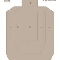 Birchwood Casey 37018 EZE-Scorer IPSC Paper Hanging Universal 12" x 18" Tan 100 Per Pkg