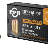 PPU PPD9M Defense 9x18Makarov 95gr Jacketed Hollow Point 50 Per Box/20 Case