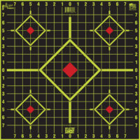 Pro-Shot 1775SI5PK SplatterShot Sight-In Self-Adhesive Paper Black/Green 17.75" 5-Diamond 5 Pack