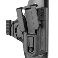 FAB Defense SCCG9B Scorpus Covert IWB Black Polymer Belt Clip Compatible w/Glock 17/19/23/32 Belt 1.50-1.75" Wide Right Hand