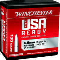 Winchester Ammo WBR65125 Centerfire Rifle 6.5Creedmoor 125gr Open Tip 100 Per Box/10 Case