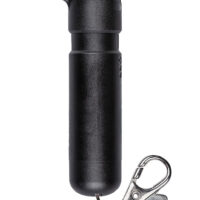 Sabre MDBK02 Mighty Discreet Pepper Spray Capsaicin UV Dye 12 ft Black Includes Key Ring/Snap Clip