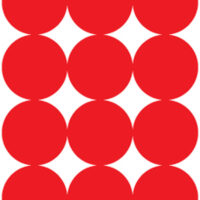 Pro-Shot P432M SplatterShot Repair Pasters Red 1" Self-Adhesive 432 Pasters