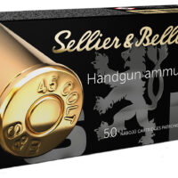 Sellier & Bellot SB45F Handgun 45Colt 230gr Jacketed Hollow Point 50 Per Box/12 Case