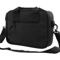 NcStar CPDX2971B VISM Double Pistol Range Bag w/ Mag Pouches Loop Fasteners Zippers Padding & Black Finish