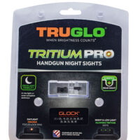 TruGlo TG231G1C Tritium Pro Black | Green Tritium Orange Outline Front Sight Green Tritium Rear Sight