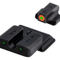 TruGlo TG231MP1C Tritium Pro Black | Green Tritium Orange Outline Front Sight Green Tritium Rear Sight