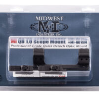Midwest Industries MIQD1SM 1" QD Scope Mount/Ring Combo Black Hardcoat Anodized