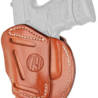 1791 Gunleather 3WH3CBRA 3-Way IWB/OWB Size 03 Classic Brown Leather Belt Loop Compatible w/ Glock 26 Compatible w/ Ruger LC9 Compatible w/ S&W M&P Shield Ambidextrous Hand