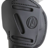 1791 Gunleather 4WH2SBLR 4-Way IWB/OWB Size 02 Stealth Black Leather Belt Clip Compatible w/Ruger LCP/S&W Bodyguard/Glock 42/43/43X Right Hand