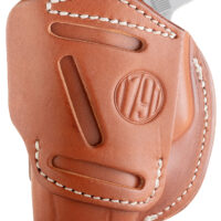 1791 Gunleather 4WH2CBRR 4-Way IWB/OWB Size 02 Classic Brown Leather Belt Clip Compatible w/Ruger LCP/S&W Bodyguard/Glock 42/43/43X Right Hand
