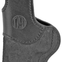 1791 Gunleather RCH4BLKR RCH IWB Size 04 Black Leather Belt Clip Compatible w/Glock 17/S&W M&P Shield/Springfield XD Right Hand