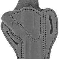 1791 Gunleather RVH2SBLR RVH2 OWB Size 02 Stealth Black Leather Belt Slide Fits Ruger GP100/S&W K Frame Right Hand