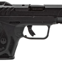 Ruger 3818 Security-9 Compact 9mm Luger 3.42" Barrel 10+1,Black Polymer Frame With Picatinny Acc. Rail, Black Oxide Steel Slide, Manual Safety