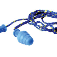 Walker's GWPTPRCORDBL Corded Rubber Ear Plugs 27 dB In The Ear Blue Adult
