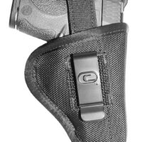 Crossfire Shooting Gear CRFTUSA1M1 The Undercover IWB/OWB Size 01 Black Ballistic Nylon Belt Clip Fits Micro 1-1.50" Barrel Ambidextrous