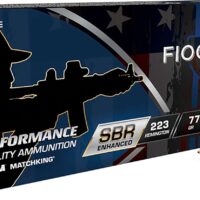 FIOCCHI HYPERFORMANCE SBR ENHANCED AMO 223 REM 77GR HPBT 20RD BOX ( 10 BOXES PER CASE )