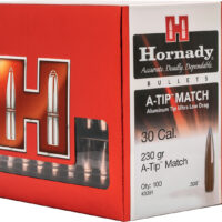 Hornady 3091 A-Tip Match 30 Cal .308 230 gr A Tip Match 100 Per Box/ 10 Case