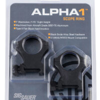 Sig Sauer Electro-Optics SOA10022 Alpha 1 Matte Black 1" Extra High 0 MOA