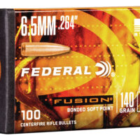 Federal FB264F2 Fusion Component 6.5 Creedmoor .264 140 gr Fusion Soft Point 100 Per Box/ 4 Case