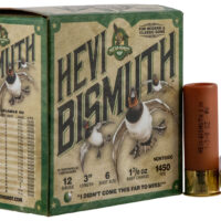 HEVI-Shot HS14006 HEVI-Bismuth 12Gauge 3" 1 3/8oz Bismuth 6Shot 25 Per Box/10 Case