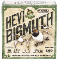 HEVI-Shot HS16704 HEVI-Bismuth 16Gauge 2.75" 1 1/8oz Bismuth 4Shot 25 Per Box/10 Case