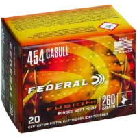 FEDERAL FUSION PISTOL AMO 454 CASULL 260GR 20RD (10 BOX CASE)