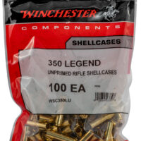 Winchester Ammo WSC350LU Unprimed Cases 350Legend Rifle Brass 100/Bag