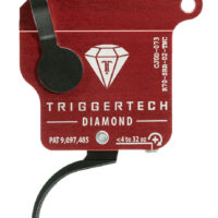TriggerTech R70SRB02TNC Diamond Without Bolt Release Single-Stage Traditional Curved Trigger with 0.30-2 lbs Draw Weight for Remington 700 Right