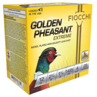 Fiocchi 12GPX4 Golden Pheasant Extrema 12Gauge 2.75" 1 3/8oz 4Shot 25 Per Box/10 Case