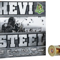 HEVI-Shot HS60004 HEVI-Steel 12Gauge 3" 1 1/4oz 4Shot 25 Per Box/10 Case
