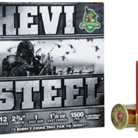 HEVI-Shot HS61221 HEVI-Steel 12Gauge 2.75" 1 1/8oz 1Shot 25 Per Box/10 Case