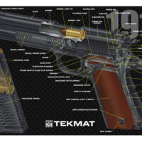 TekMat TEKR171911CA Cleaning Mat Multi-Color Rubber 11"x17" 1911 3D Cutaway