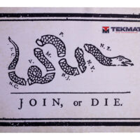 TekMat TEKR17JOIN Cleaning Mat Black/White Rubber 11"x17" Join or Die Snake