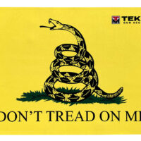 TekMat TEK42TREAD Don't Tread on Me Door Mat Black/Yellow Rubber 42" Long Snake/"Don't Tread On Me"