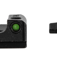 TruGlo TG13SG4PC TFX Pro Black | Green Tritium & Fiber Optic Orange Outline Front Sight Green Tritium & Fiber Optic Rear Sight