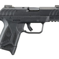 Ruger 3815 Security-9 Compact Pro 9mm Luger 3.42" Barrel 10+1, Black Polymer Frame With Picatinny Acc. Rail, Front Serrated Black Oxide Steel Slide, Trigger Safety