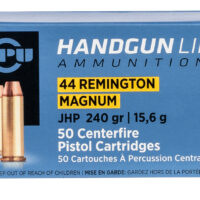 PPU PPH44MH Handgun 44RemMag 240gr Jacketed Hollow Point 50 Per Box/10 Case
