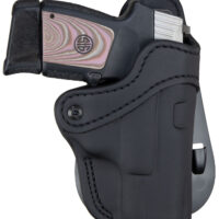 1791 Gunleather ORPDH21SBLR BH2.1 Optic Ready OWB Size 2.1 Stealth Black Leather Paddle Compatible w/Glock 17/S&W M&P Shield/Springfield XD Right Hand