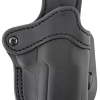 1791 Gunleather ORPDH24SBLR BH2.4 Optic Ready OWB 2.4 Stealth Black Leather Paddle Fits Walther PPQ/Sig P320/Springfield XD-M