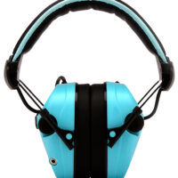 Pyramex VGPME26 Venture Gear Sentinel Muff Polymer 26 dB Over the Head Powder Blue/Black Adult 1 Pair